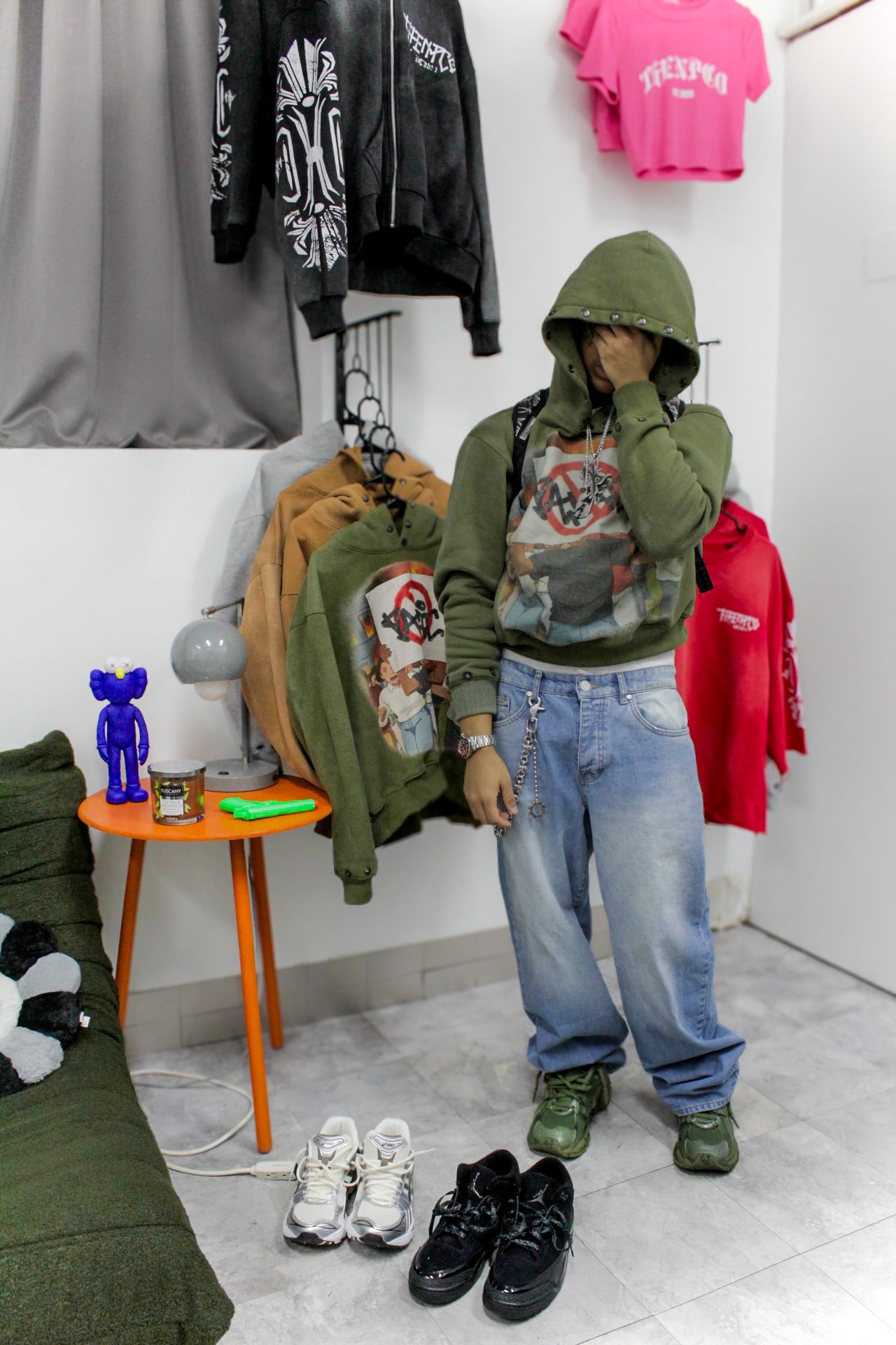 Protest NP Army Green Hoodie