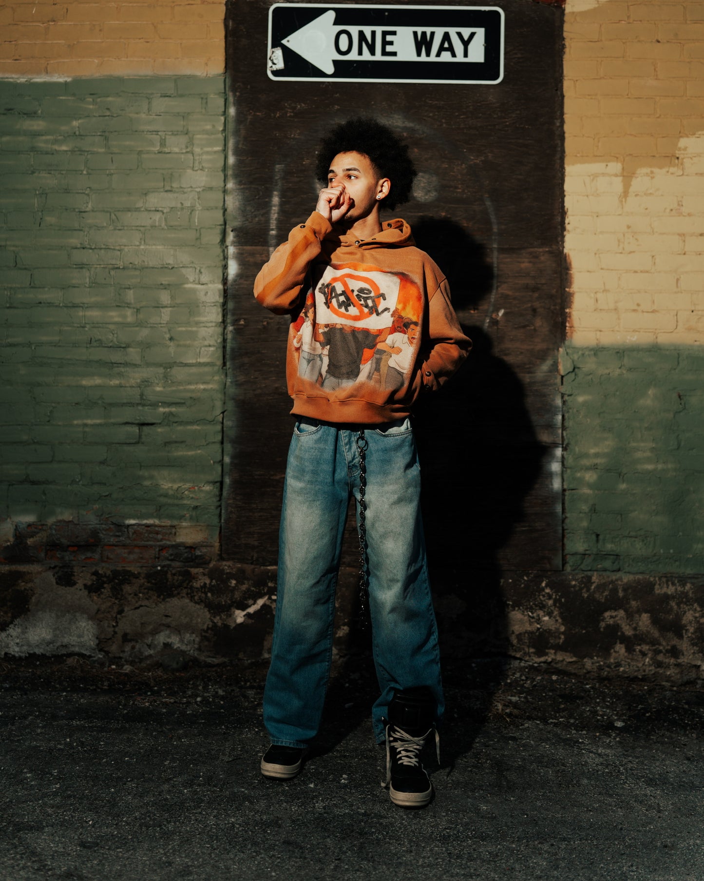 Protest NP Brown Hoodie