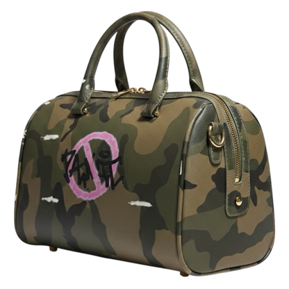 Pink Cross-out Camo Bag