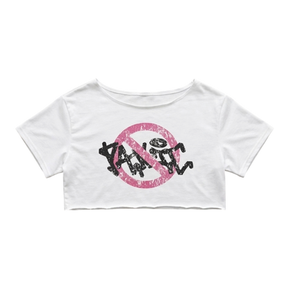 Pink Cross-out Crop