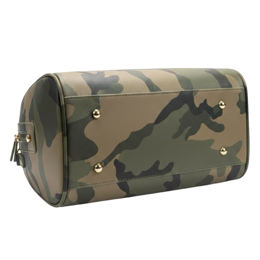 Pink Cross-out Camo Bag