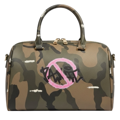 Pink Cross-out Camo Bag